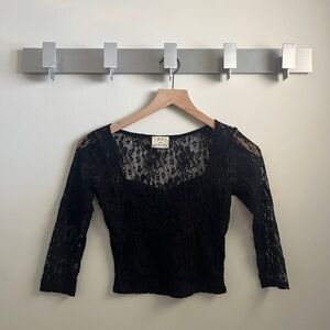 Urban Outfitters Black Lace Blouse